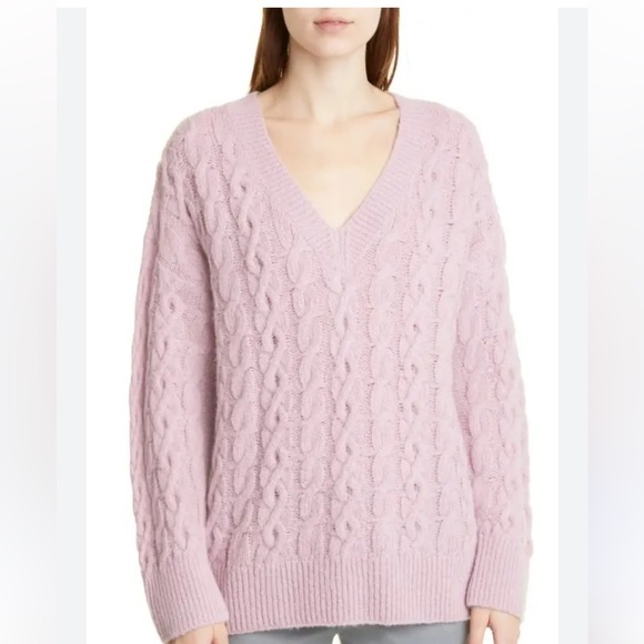 Vince Lattice Cable Wool & Alpaca-Blend Sweater - Picture 1 of 6